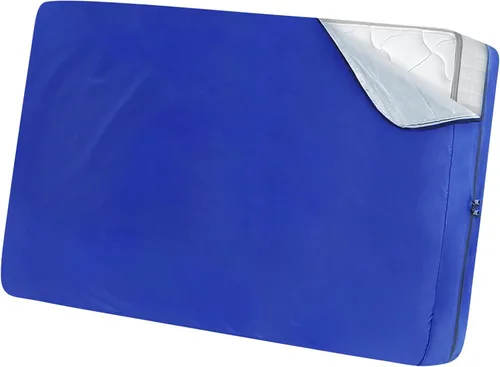 Bolsa de colchón de cuna, impermeable, resistente, con cremallera fuerte, reutilizable, para moverse, color azul