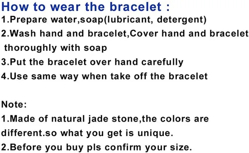 Miniatura 7 de Pulsera de jade natural para mujer, estilo clásico, retro, chino, jade, con certificado y caja de regalo