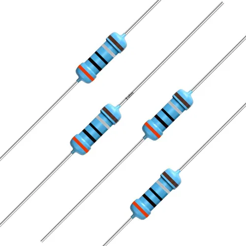 Miniatura 91 de California JOS 100 unidades de resistencia de 0.12 ohmios 1/4w (0.25 W) Resistencia fija de película metálica de tolerancia ±1%, más de 189 valores