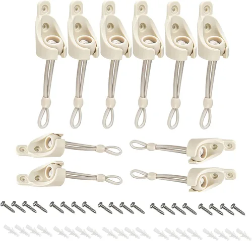 Miniatura 17 de Reemplazo universal de persianas enrollables para exteriores e interiores (5 tapas finales, beige)