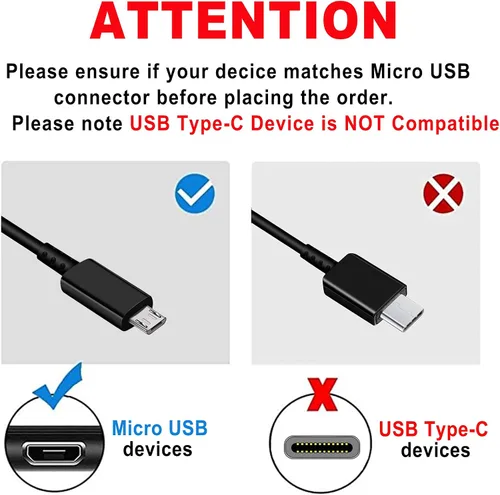 Miniatura 3 de Kit de cargador rápido adaptable compatible con Samsung Galaxy S7/S7 Edge S6/S6 Edge/Note5/4 S4/S3 S2 J7 J7V J5 J3V J3V J2/G3 G4 K20/Moto E4 E5