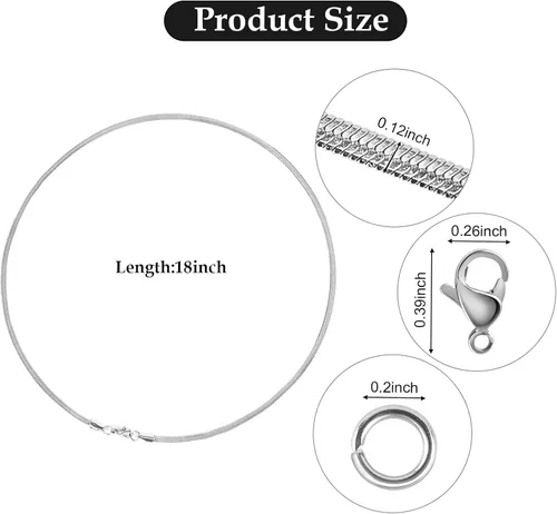 Miniatura 2 de UMAOKANG Cadena de joyería para hacer joyas, cadenas de acero inoxidable chapadas en oro, suministros para hacer joyas a granel, Acero inoxidable