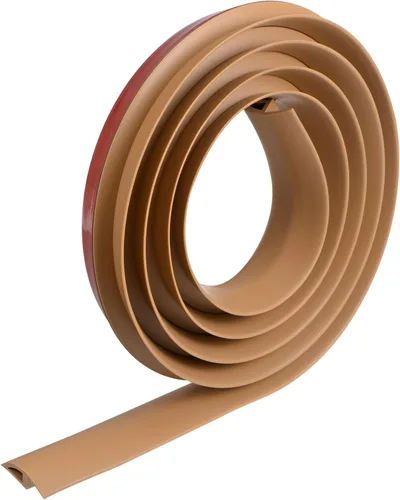 Miniatura 8 de uxcell Tira de borde de suelo para despegar y pegar, tira de transición de alfombra de PVC de 2.75 pulgadas de ancho para puerta laminada de altura