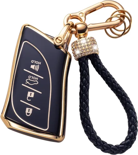 Miniatura 20 de Gematay Funda protectora para llavero VW Volkswagen con cordón para llavero, compatible con VW Jetta Golf Polo MK7 Passat Beetle Smart Key Case