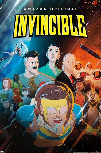 Miniatura 9 de Trends International Invincible - Póster de pared de una hoja, 14.72 x 22.37 pulgadas, versión enmarcada de madera de granero Versión enmarcada