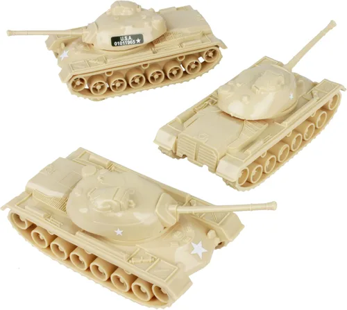 Miniatura 8 de TimMee - Tanques de juguete para hombres de plástico del ejército - Negro WW2 3pc - Hecho en Estados Unidos