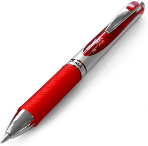 Miniatura 5 de Pentel BL77-BO Energel XM - Bolígrafo de gel retráctil con punta de 0.028 in, ancho de línea de 0.014 in, color rojo, paquete de 12