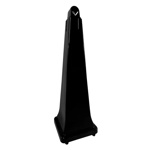 Miniatura 8 de Rubbermaid Commercial Products GroundsKeeper - Receptáculo para fumar toscano de metal negro al aire libre para parques/centros comerciales al aire