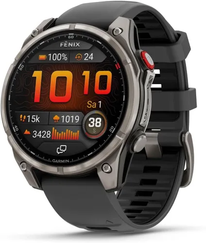 Miniatura 22 de Garmin fēnix® 8 – 43mm, AMOLED, Zafiro, Smartwatch GPS Multisport Premium, Batería de Larga Duración, Certificado para Buceo, Linterna LED Oro suave