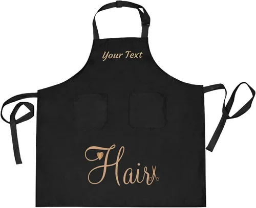 Miniatura 14 de Delantal unisex personalizado para peluqueros – bata ajustable para estilista – Regalos personalizados