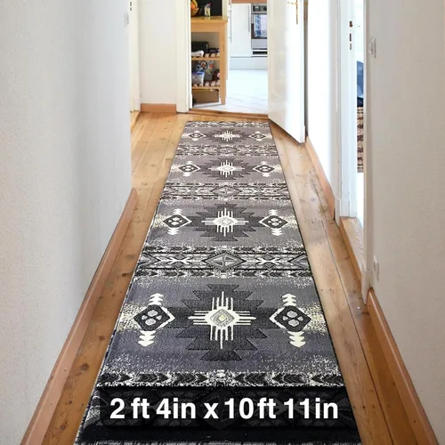 Miniatura 27 de YHSF South West - alfombra estilo nativo americano del suroeste C318 - fácil de limpiar, gruesa, suave, duradera, alfombra inspirada en tribus