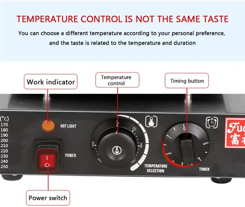 Miniatura 6 de Máquina para magdalenas de horno gofre en forma de árbol, mini máquina de panqueques eléctrica antiadherente, máquina de pan de huevo, restaurante