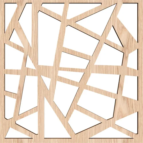 Miniatura 2 de Ekena Millwork WALW08X08X0250HSBRO - Paneles de pared de madera con calado decorativo extra pequeño Harrisburg, roble rojo rojo (Red Oak)