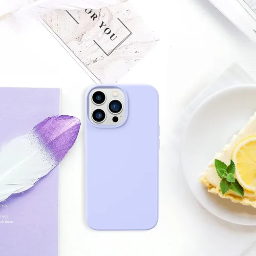 Miniatura 309 de GUAGUA Funda compatible con iPhone 17 Pro Max de 6.9 pulgadas, silicona líquida, goma de gel suave, delgada, forro de microfibra delgada