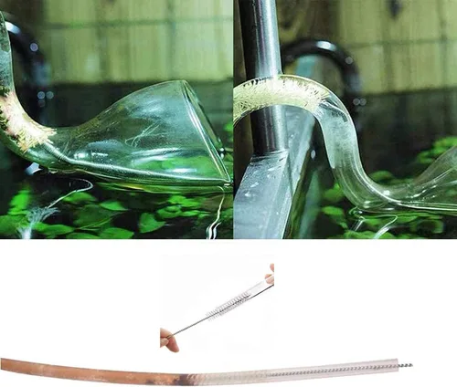 Miniatura 4 de ICEYLI Paquete de 2 cepillos de limpieza de tubos flexibles de 60 pulgadas de largo, cerdas de acero inoxidable y nailon, adecuado para cocina