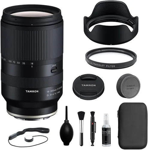 Miniatura 8 de Lente Tamron 18-300 mm f/3.5-6.3 Di III-A VC VXD compatible con montura Canon RF (APS-C) Paquete con filtro UV de 67 mm + kit de limpieza