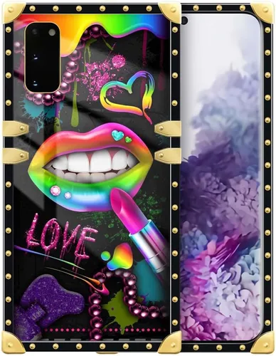 Miniatura 96 de Funda compatible con Samsung Galaxy Note 10 Plus, Lipstick Lips Note 10 Plus para niñas, TPU suave a prueba de golpes, protección rígida