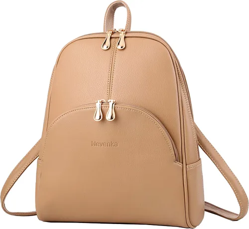 Miniatura 8 de Nevenka mochila informal estilo cartera de imitación cuero con cierre para mujer