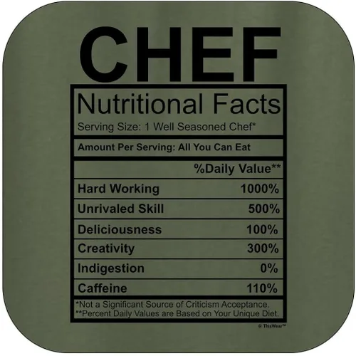 Miniatura 2 de Chef Gift Nutritional Facts Gag Gifts - Sudadera divertida con capucha