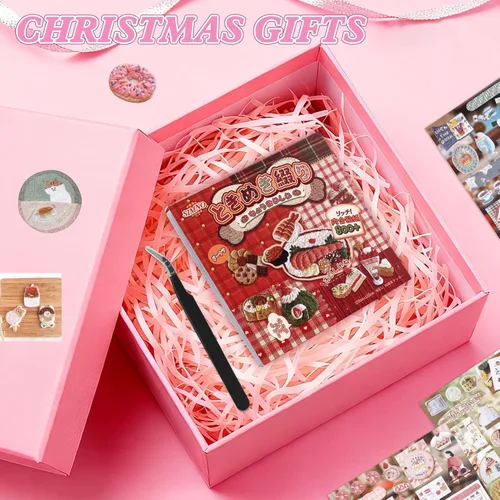 Miniatura 7 de 800 piezas de lindas calcomanías para álbum de recortes de viaje Y2K, libro de calcomanías japonés para adultos, calcomanías coreanas Kawaii