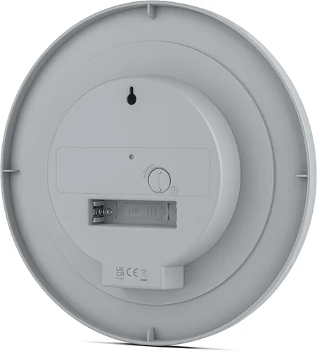 Miniatura 6 de Braun Reloj de pared analógico clásico con movimiento de cuarzo silencioso, fácil de leer, 7.9 in de diámetro en gris, modelo BC06G.