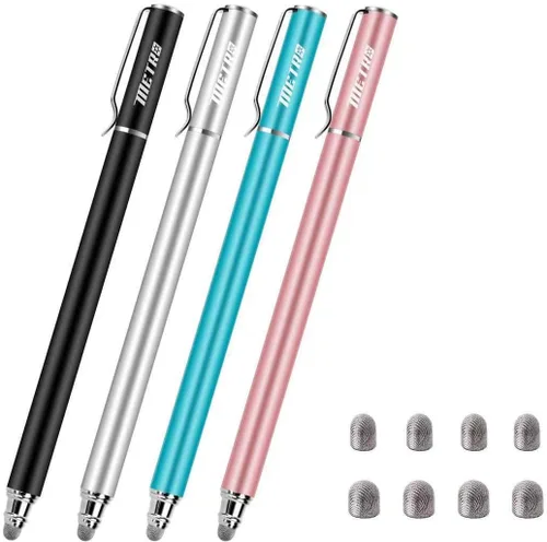 METRO - Lápices capacitivos universales para pantallas táctiles, punta de fibra capacitiva de alta sensibilidad, lápiz capacitivo 2 en 1, lápiz de