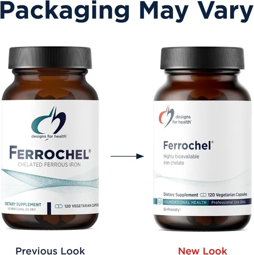 Miniatura 3 de Designs for Health Hierro – Vital para la producción de energía, salud inmune y cerebral, hierro quelado de ferrochel de alta absorción para mujeres