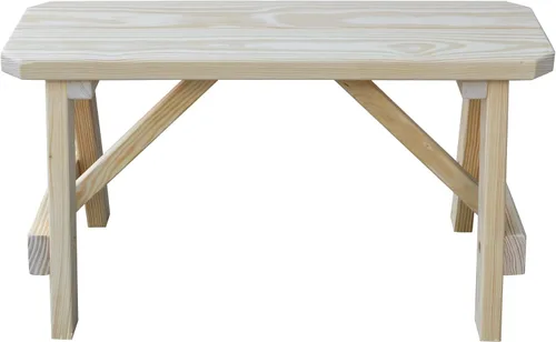 Miniatura 13 de Furniture Barn USA Banco tradicional de pino tratado a presión de 2 pies, tinte de cedro