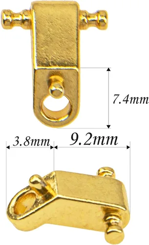 Miniatura 5 de 6 guías de retención de cuerdas de guitarra Yootones compatibles con Fender American Strat Tele Guitars (dorado)