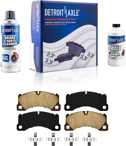 Miniatura 89 de Detroit Axle - Pinza de disco del lado del acompañante + pastillas de freno de cerámica de repuesto para Lexus HS250H Toyota RAV4 Prius V Scion xB