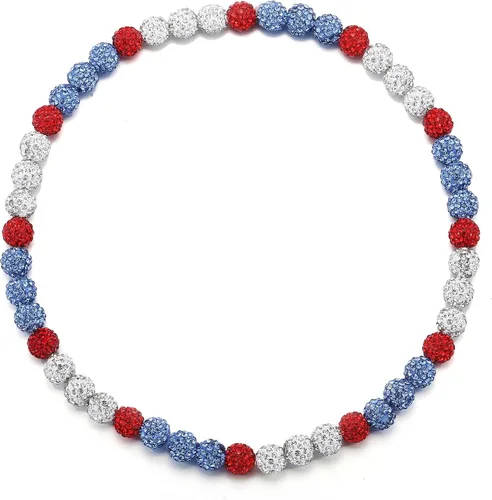 Miniatura 12 de Collar de Cadena de Béisbol con Perlas para Hombres, Regalos de Collar de Béisbol de la Colección Bling Ice para Niños, Collar de Accesorios