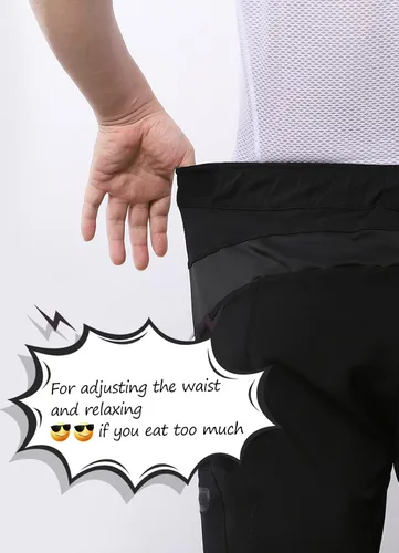 Miniatura 13 de BERGRISAR Pantalones cortos de ciclismo para hombre, corte holgado, con 6 bolsillos
