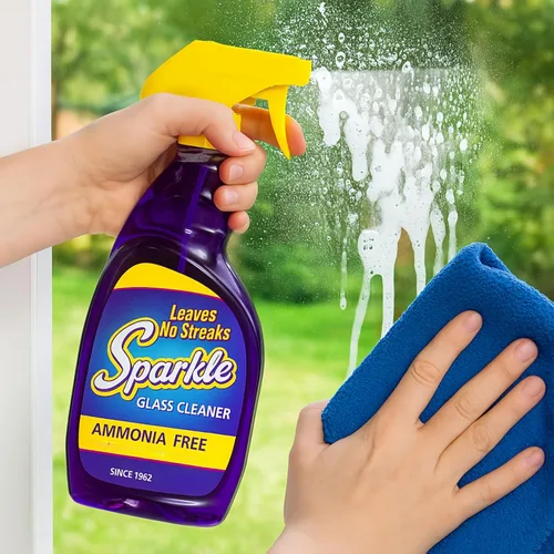 Miniatura 5 de Sparkle Limpiador de vidrio, fórmula púrpura original, botella de gatillo de 33.8 onzas (paquete de 12)