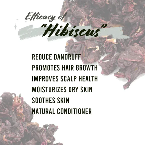 Miniatura 3 de Well's - Hierba seca de flor de hibisco (1.2 onzas) para el cuidado del cabello y la piel, proporciona hidratación profunda y nutrición