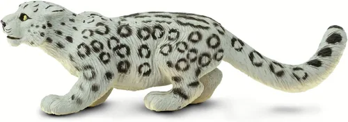 Miniatura 2 de Safari Ltd. Figura de leopardo de nieve, figura detallada de plástico de 5.5 pulgadas, divertido juguete educativo para niños, niñas y niños a