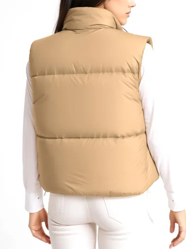 Miniatura 3 de Unidear Chaleco acolchado para mujer, ligero, reversible, sin mangas, con cremallera, acolchado, para invierno, Y2K