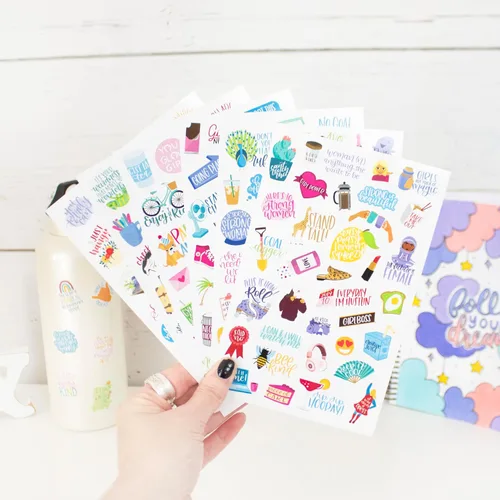 Miniatura 6 de bloom daily planners - Hojas de adhesivos para empoderamiento femenino para planificación, decoración y álbumes de recortes - Paquete de variedad
