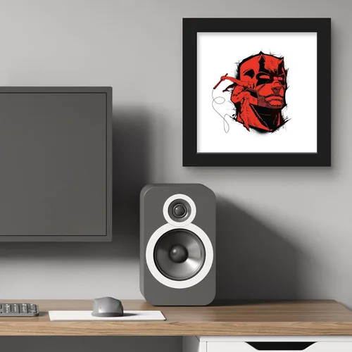 Miniatura 5 de Trends International Gallery Pops Marvel Comics Daredevil - Póster de pared con insignia de diablo rojo, 12.00 x 12.00 pulgadas, versión de marco