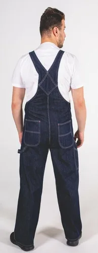Miniatura 7 de Hombres Dungaree Pro Work Denim Overalls Bib and Brace Decorators Workwears Pantalones Azul Oscuro