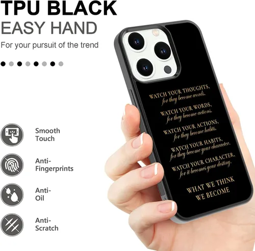 Miniatura 4 de Funda de teléfono con citas inspiradoras A Sign of A Good Leader para iPhone 15, 14, 13, 12, 11 Pro Max XR 8 Plus, Samsung Galaxy S23 S22 S21 S20 FE