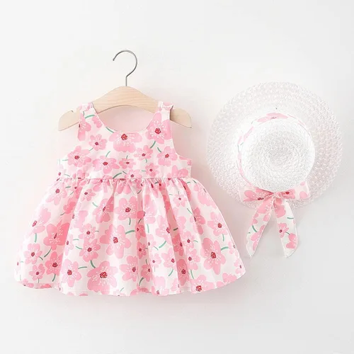 Miniatura 16 de Vestido tutú de verano para niñas pequeñas, sin espalda, vestido de princesa para fiesta de cumpleaños, vestido de verano con lazo floral