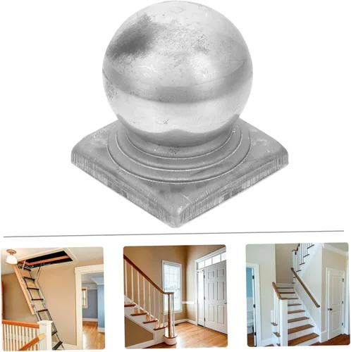 Miniatura 5 de DOITOOL 4 tapas decorativas para postes de valla con forma de cubierta para diseño resistente a la intemperie, fácil instalación para mejorar