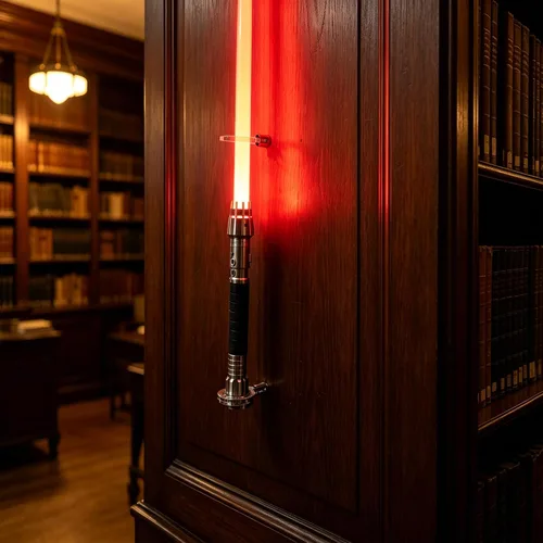 Miniatura 4 de WANLIAN Sable de luz de montaje en pared Sable de luz Soporte de pared de acrílico vertical compatible con la mayoría de los sables de luz