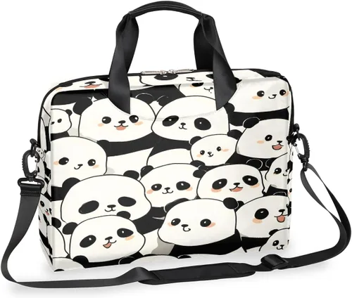 Miniatura 25 de Bonita bolsa de hombro para computadora portátil para mujeres y hombres, bolsa para computadora portátil, funda para laptop, maletín de transporte