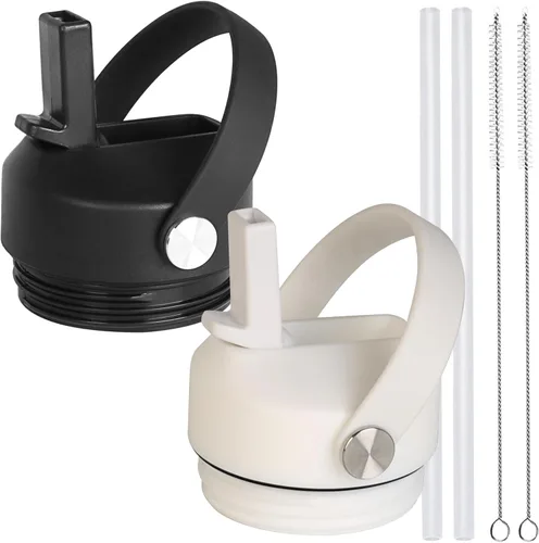 Miniatura 11 de Tapa de popote para botella de agua Yeti Rambler de 18, 26, 36, 64 onzas, tapa de repuesto para popote RTIC de 18 onzas, 26 onzas, 36 onzas, tapa