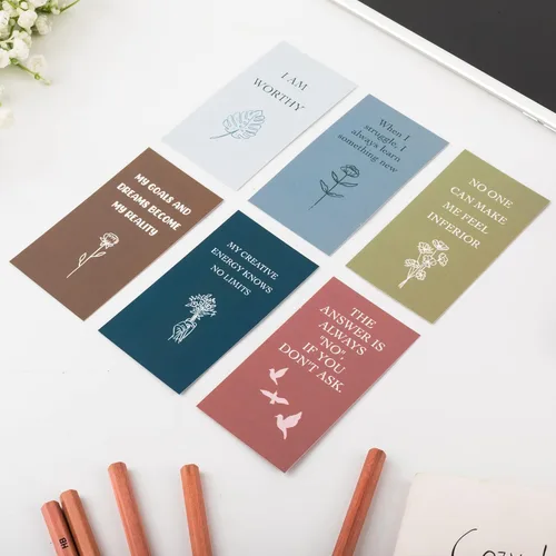 Miniatura 7 de 100 tarjetas de afirmación para mujeres y hombres con más de 150 preguntas que invitan a la reflexión, tarjetas de afirmación únicas para aliviar
