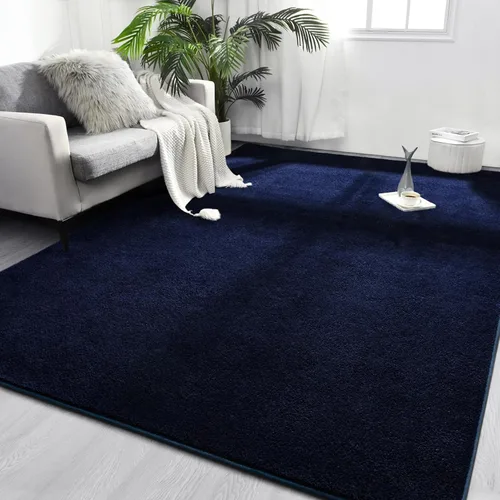Miniatura 25 de FlyDOIT Alfombras redondas para dormitorio, sala de estar, 4 x 4, color azul marino, súper suaves, cómodas, gruesas de espuma viscoelástica