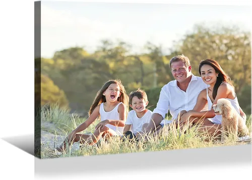 Miniatura 20 de YONICA Imagen en lienzo personalizada de tus fotos, impresión artística de pared personalizada de 16 x 12 pulgadas para decoración del hogar, lienzo