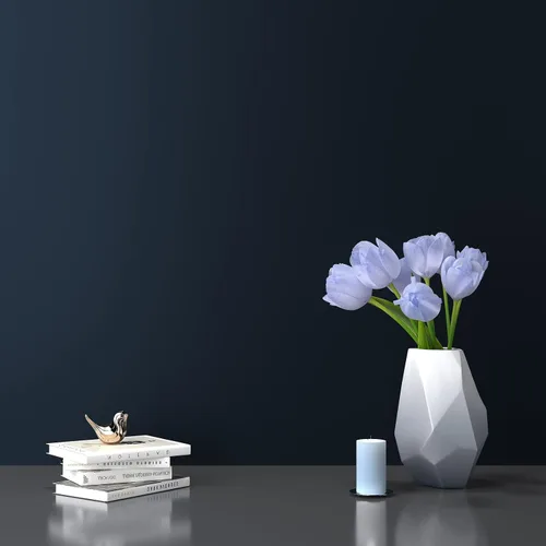 Miniatura 7 de VaryPaper Papel tapiz azul marino de 15.7 x 78.7 pulgadas, papel adhesivo azul moderno para armarios, impermeable, autoadhesivo, extraíble