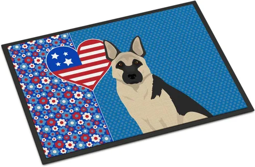 Miniatura 148 de Caroline's Treasures WDK5119JMAT Airedale Terrier USA - Tapete para interiores o exteriores, 24 x 36 pulgadas, tapete para puerta delantera